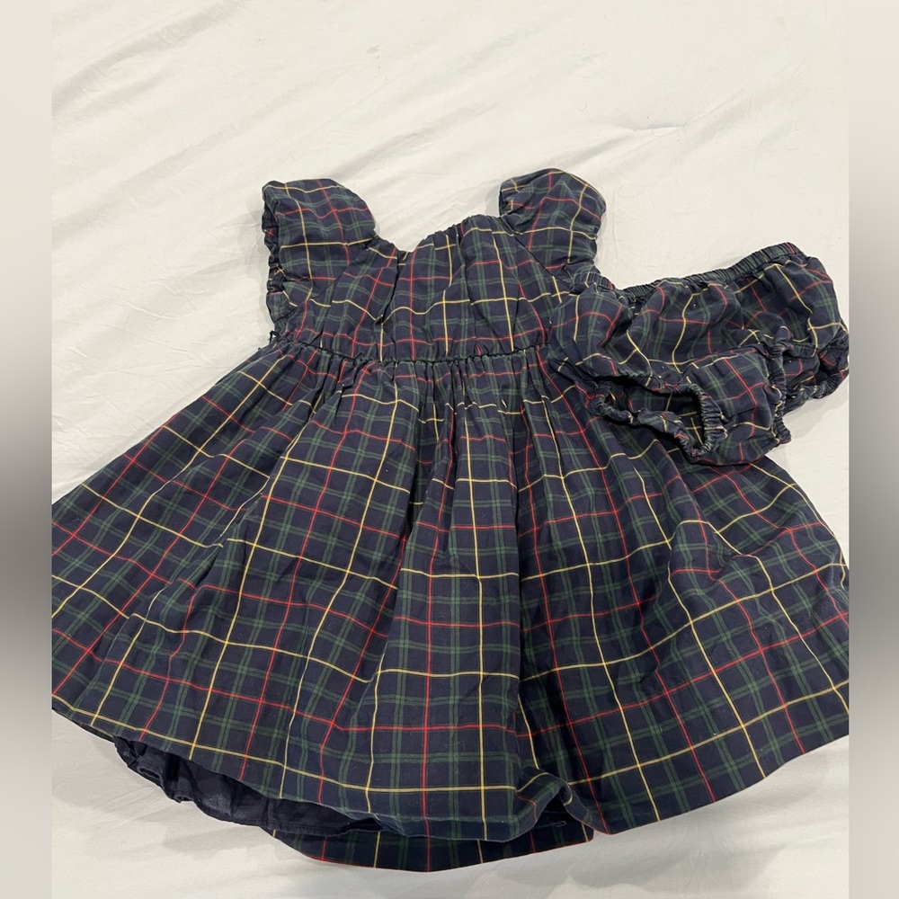 Ralph Lauren plaid baby girl dress